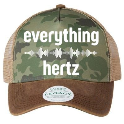 Audio Engineer Funny Sound Guy Studio Music Everything Hertz Legacy Tie Dye Trucker Hat