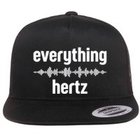 Audio Engineer Funny Sound Guy Studio Music Everything Hertz Flat Bill Trucker Hat