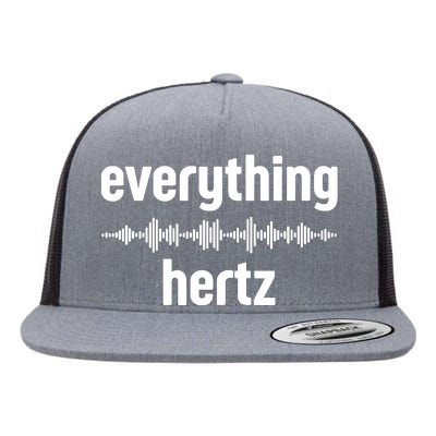 Audio Engineer Funny Sound Guy Studio Music Everything Hertz Flat Bill Trucker Hat