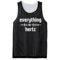 Audio Engineer Funny Sound Guy Studio Music Everything Hertz Mesh Reversible Basketball Jersey Tank