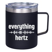 Audio Engineer Funny Sound Guy Studio Music Everything Hertz 12oz Stainless Steel Coffee Mug
