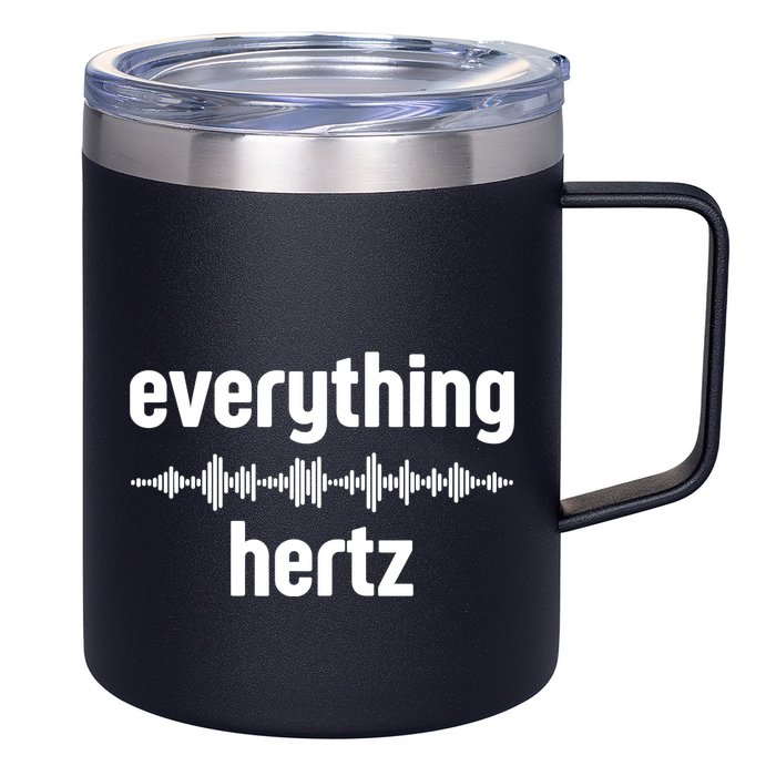 Audio Engineer Funny Sound Guy Studio Music Everything Hertz 12oz Stainless Steel Coffee Mug