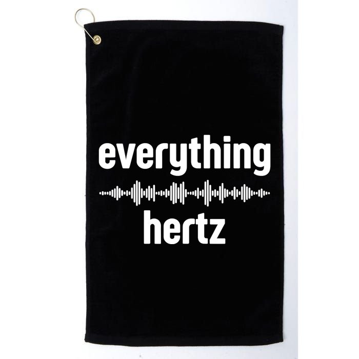 Audio Engineer Funny Sound Guy Studio Music Everything Hertz Golf Towel