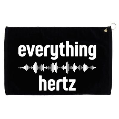 Audio Engineer Funny Sound Guy Studio Music Everything Hertz Grommeted Golf Towel