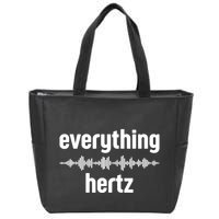 Audio Engineer Funny Sound Guy Studio Music Everything Hertz Zip Tote Bag