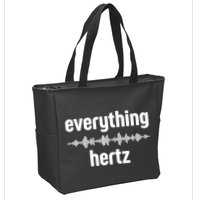 Audio Engineer Funny Sound Guy Studio Music Everything Hertz Zip Tote Bag