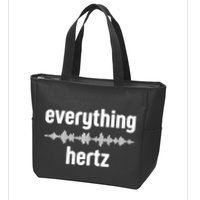 Audio Engineer Funny Sound Guy Studio Music Everything Hertz Zip Tote Bag