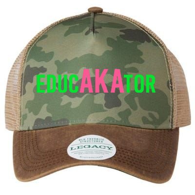 Aka Educator Funny Educators & Teacher Crew School Squad Legacy Tie Dye Trucker Hat