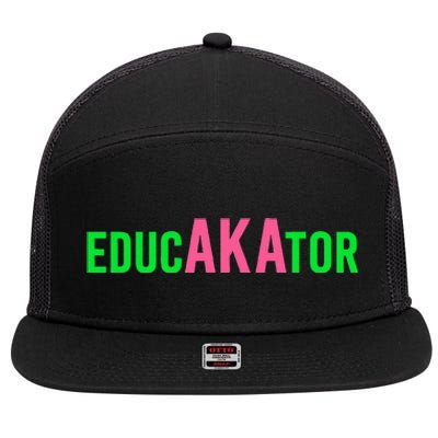 Aka Educator Funny Educators & Teacher Crew School Squad 7 Panel Mesh Trucker Snapback Hat