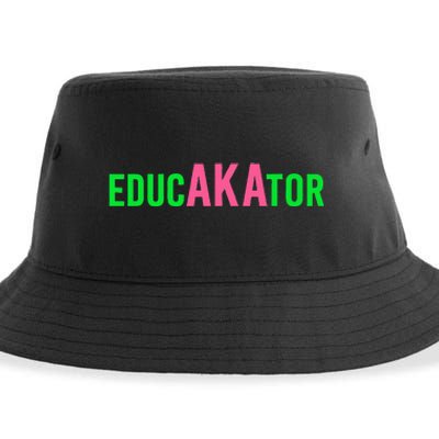 Aka Educator Funny Educators & Teacher Crew School Squad Sustainable Bucket Hat