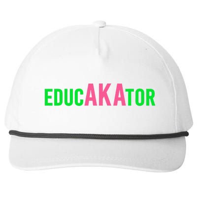 Aka Educator Funny Educators & Teacher Crew School Squad Snapback Five-Panel Rope Hat