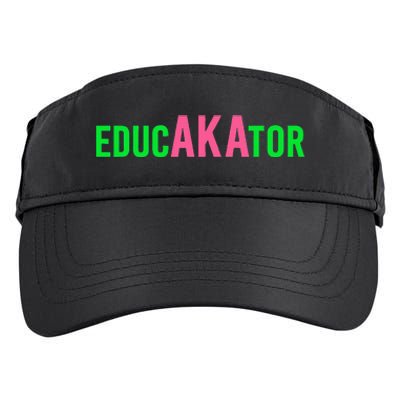 Aka Educator Funny Educators & Teacher Crew School Squad Adult Drive Performance Visor