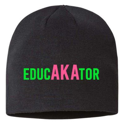 Aka Educator Funny Educators & Teacher Crew School Squad Sustainable Beanie