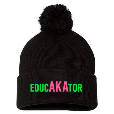 Aka Educator Funny Educators & Teacher Crew School Squad Pom Pom 12in Knit Beanie