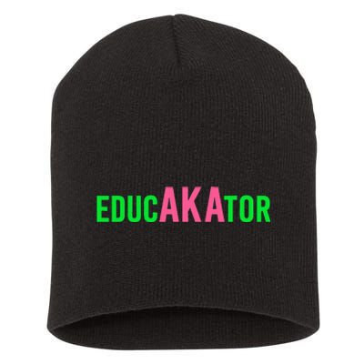 Aka Educator Funny Educators & Teacher Crew School Squad Short Acrylic Beanie