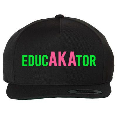 Aka Educator Funny Educators & Teacher Crew School Squad Wool Snapback Cap