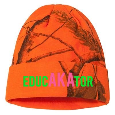 Aka Educator Funny Educators & Teacher Crew School Squad Kati Licensed 12" Camo Beanie