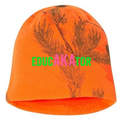 Aka Educator Funny Educators & Teacher Crew School Squad Kati - Camo Knit Beanie