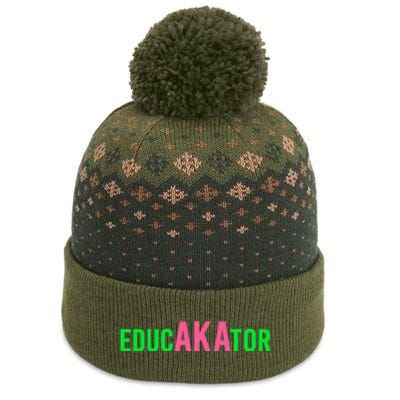 Aka Educator Funny Educators & Teacher Crew School Squad The Baniff Cuffed Pom Beanie