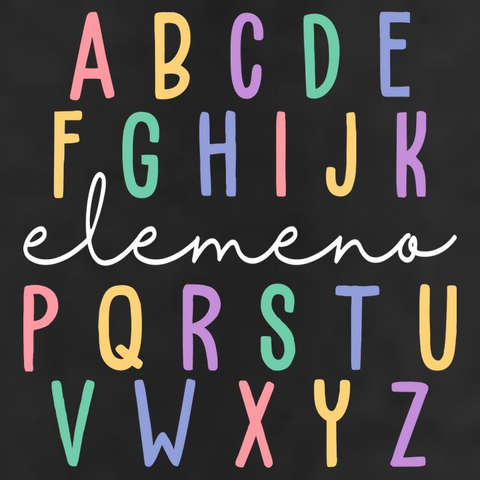 ABC ELEMENO Funny Alphabet 7 Panel Mesh Trucker Snapback Hat