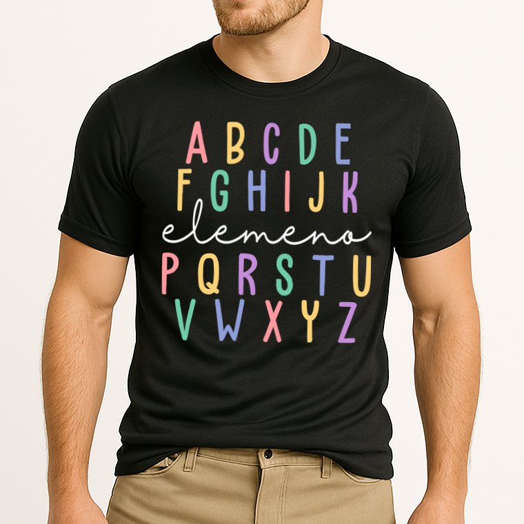 ABC ELEMENO Funny Alphabet Performance Shirt