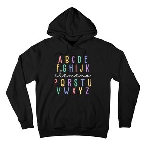 ABC ELEMENO Funny Alphabet Hoodie