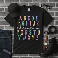 ABC ELEMENO Funny Alphabet Tall T-Shirt