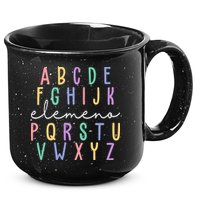 ABC ELEMENO Funny Alphabet 15oz Campfire Ceramic Mug
