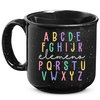 ABC ELEMENO Funny Alphabet 15oz Campfire Ceramic Mug