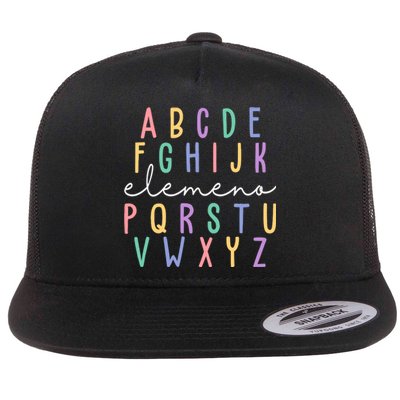 ABC ELEMENO Funny Alphabet Flat Bill Trucker Hat