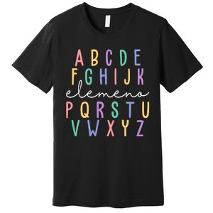 ABC ELEMENO Funny Alphabet Premium T-Shirt