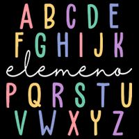 ABC ELEMENO Funny Alphabet Baby Bodysuit