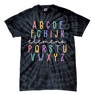 ABC ELEMENO Funny Alphabet Tie-Dye T-Shirt