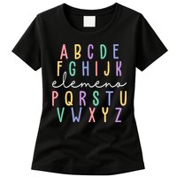 ABC ELEMENO Funny Alphabet Womens T-Shirt