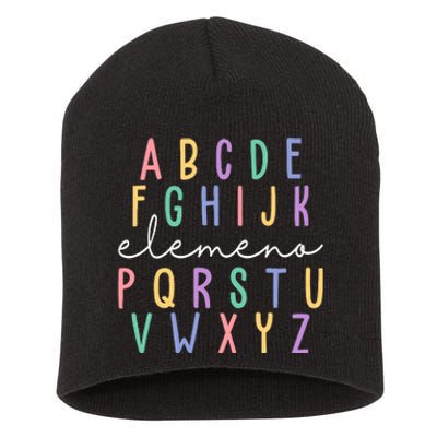 ABC ELEMENO Funny Alphabet Short Acrylic Beanie