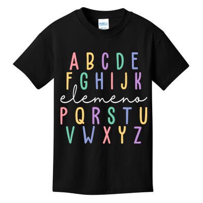 ABC ELEMENO Funny Alphabet Kids T-Shirt