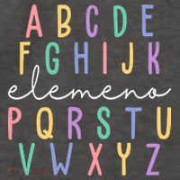 ABC ELEMENO Funny Alphabet Vector Backpack