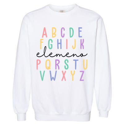 ABC ELEMENO Funny Alphabet Garment-Dyed Sweatshirt