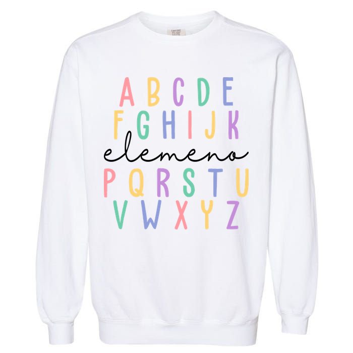 ABC ELEMENO Funny Alphabet Garment-Dyed Sweatshirt