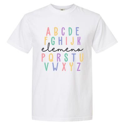 ABC ELEMENO Funny Alphabet Garment-Dyed Heavyweight T-Shirt