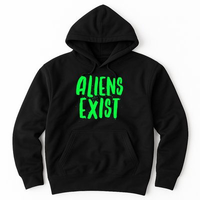 Aliens Exist Funny Alien Hoodie