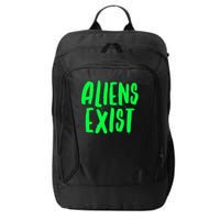 Aliens Exist Funny Alien City Backpack