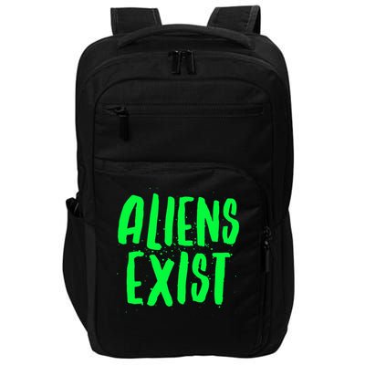 Aliens Exist Funny Alien Impact Tech Backpack