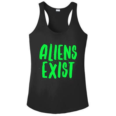 Aliens Exist Funny Alien Ladies PosiCharge Competitor Racerback Tank