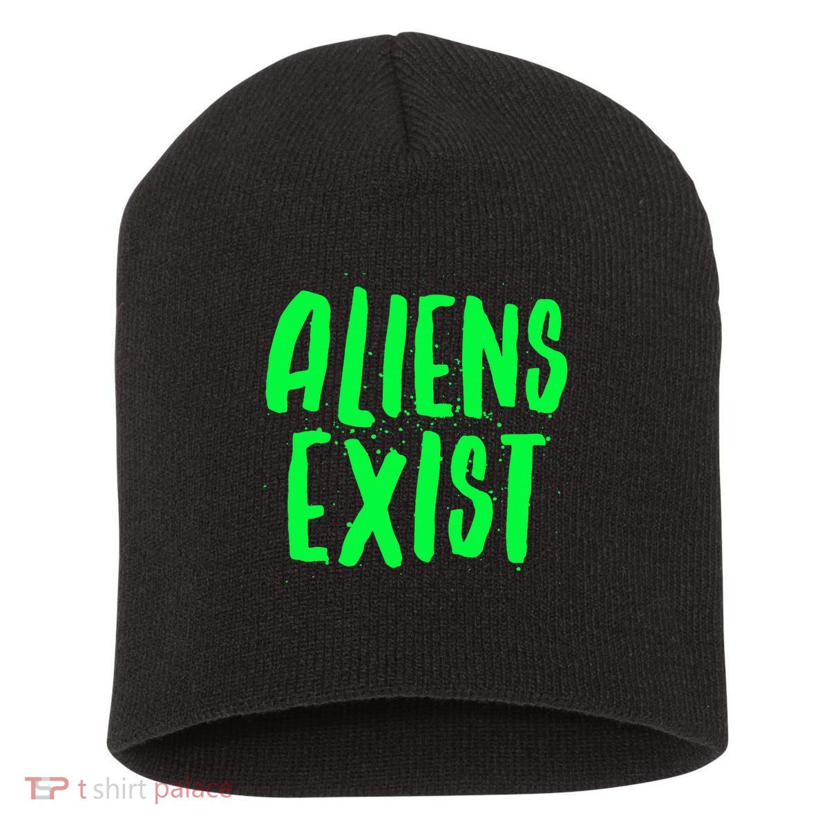 Aliens Exist Funny Alien Short Acrylic Beanie