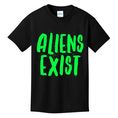 Aliens Exist Funny Alien Kids T-Shirt
