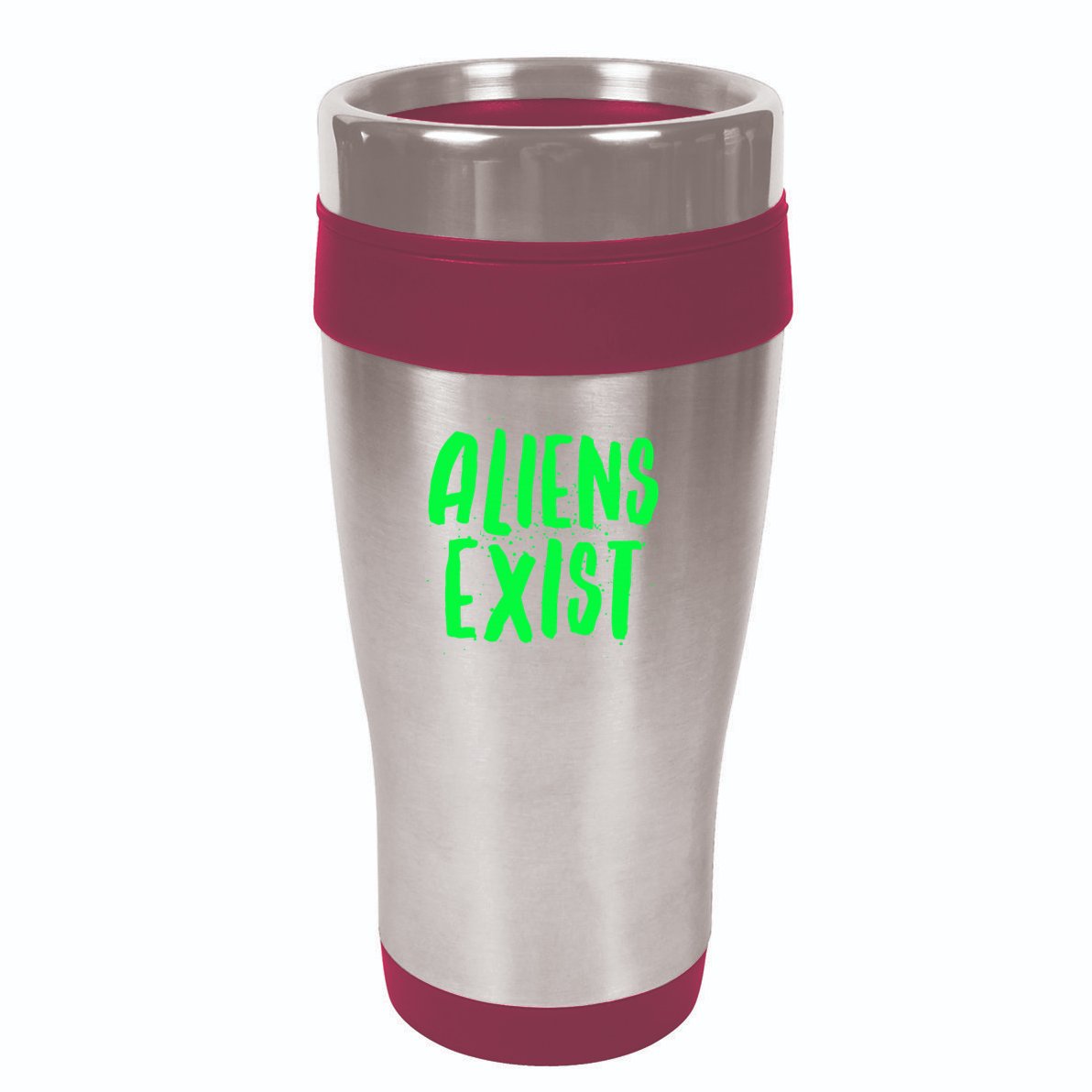 Aliens Exist Funny Alien 16oz Travel Tumbler