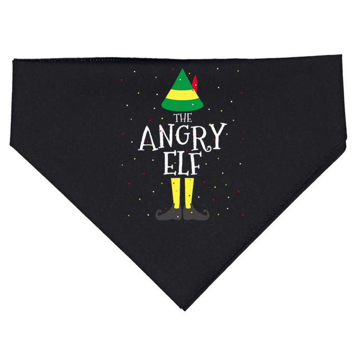 Angry Elf Family Matching Christmas Group USA-Made Doggie Bandana