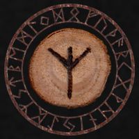 Algiz Elder Futhark Rune Ladies PosiCharge Tri-Blend Wicking Tank