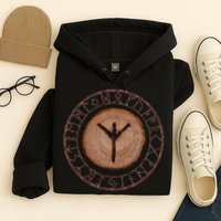 Algiz Elder Futhark Rune Hoodie